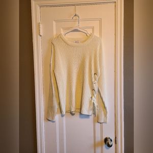 Side corset tied long sleeve